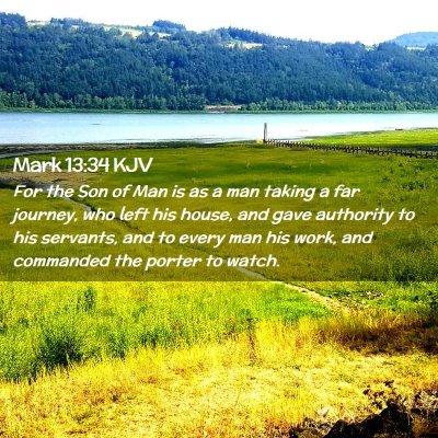 Mark 13:34 KJV Free Bible Images