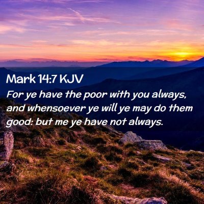 Mark 14:7 KJV Free Bible Images