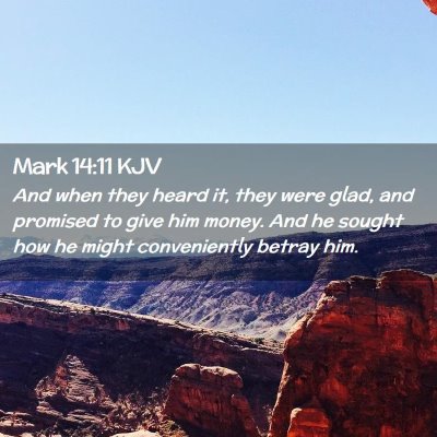 Mark 14:11 KJV Free Bible Images