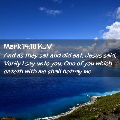 Mark 14:18 KJV Free Bible Images