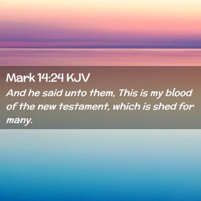 Mark 14:24 KJV Free Bible Images