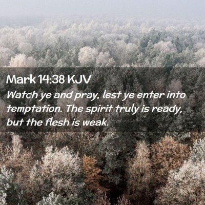 Mark 14:38 KJV Free Bible Images