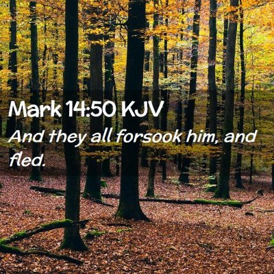 Mark 14:50 KJV Free Bible Images