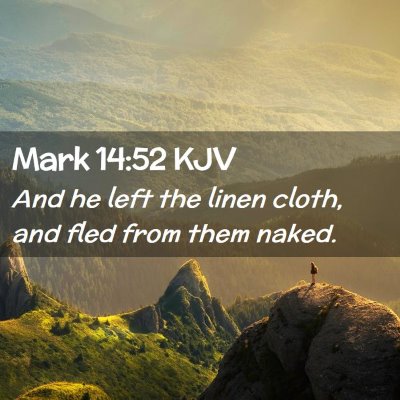 Mark 14:52 KJV Free Bible Images