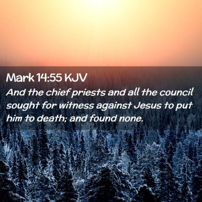 Mark 14:55 KJV Free Bible Images