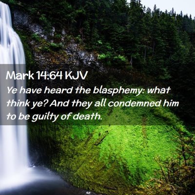 Mark 14:64 KJV Free Bible Images