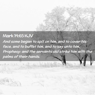 Mark 14:65 KJV Free Bible Images