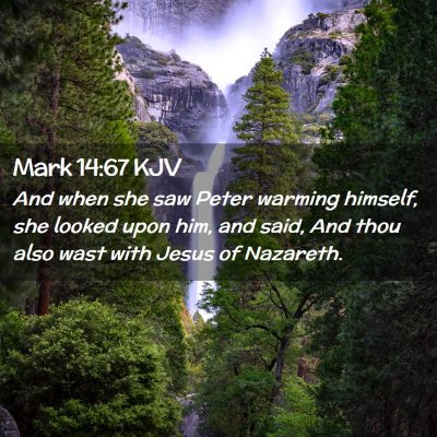 Mark 14:67 KJV Free Bible Images