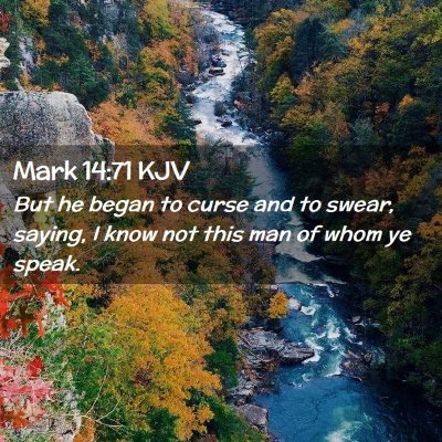 Mark 14:71 KJV Free Bible Images