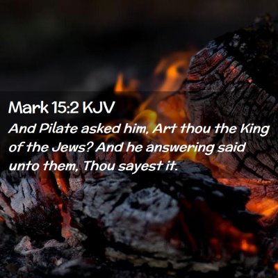 Mark 15:2 KJV Free Bible Images