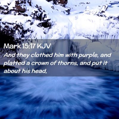 Mark 15:17 KJV Free Bible Images