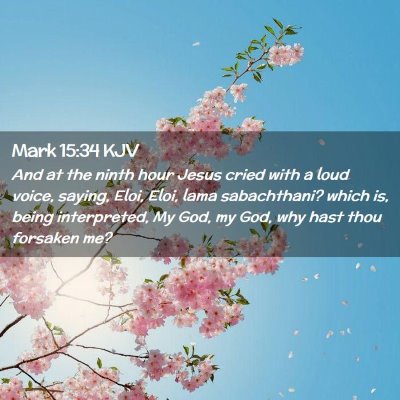 Mark 15:34 KJV Free Bible Images