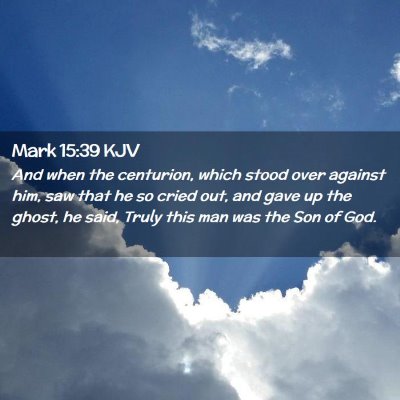 Mark 15:39 KJV Free Bible Images