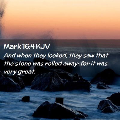 Mark 16:4 KJV Free Bible Images