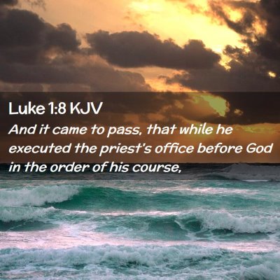 Luke 1:8 KJV Free Bible Images