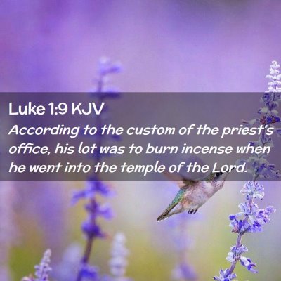 Luke 1:9 KJV Free Bible Images