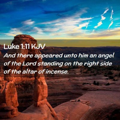 Luke 1:11 KJV Free Bible Images