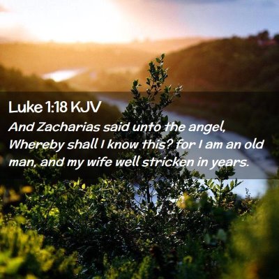 Luke 1:18 KJV Free Bible Images