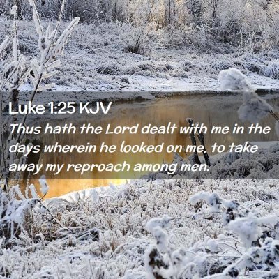 Luke 1:25 KJV Free Bible Images