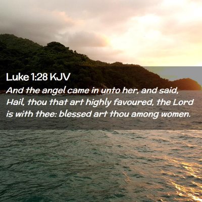 Luke 1:28 KJV Free Bible Images