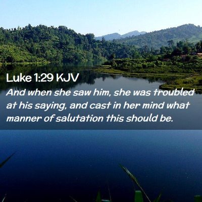 Luke 1:29 KJV Free Bible Images