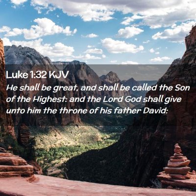 Luke 1:32 KJV Free Bible Images