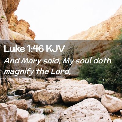 Luke 1:46 KJV Free Bible Images