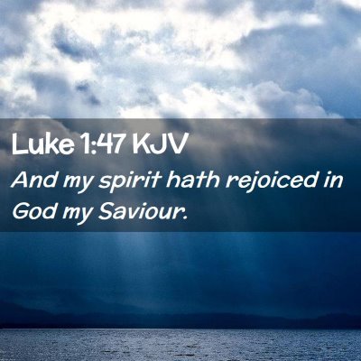 Luke 1:47 KJV Free Bible Images