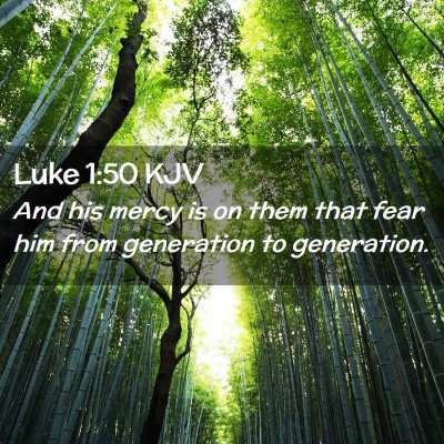 Luke 1:50 KJV Free Bible Images