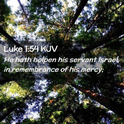 Luke 1:54 KJV Free Bible Images