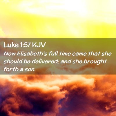 Luke 1:57 KJV Free Bible Images