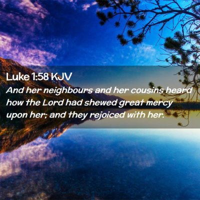 Luke 1:58 KJV Free Bible Images