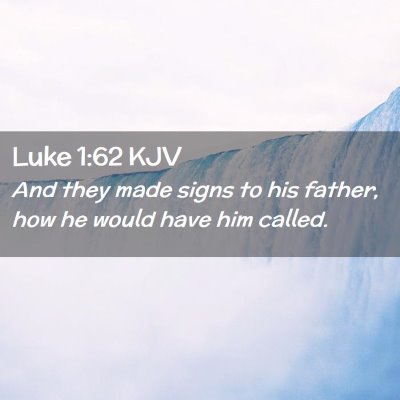 Luke 1:62 KJV Free Bible Images