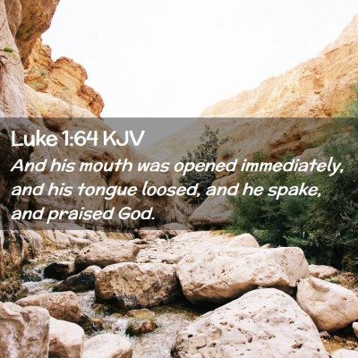 Luke 1:64 KJV Free Bible Images