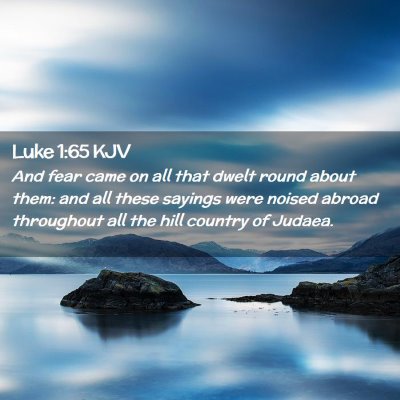 Luke 1:65 KJV Free Bible Images