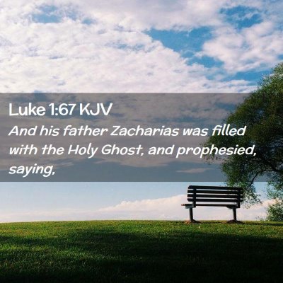 Luke 1:67 KJV Free Bible Images