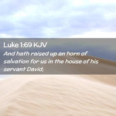 Luke 1:69 KJV Free Bible Images