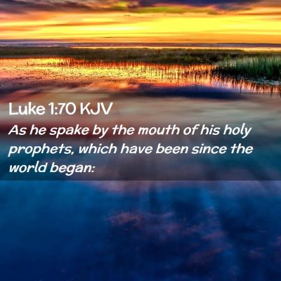 Luke 1:70 KJV Free Bible Images