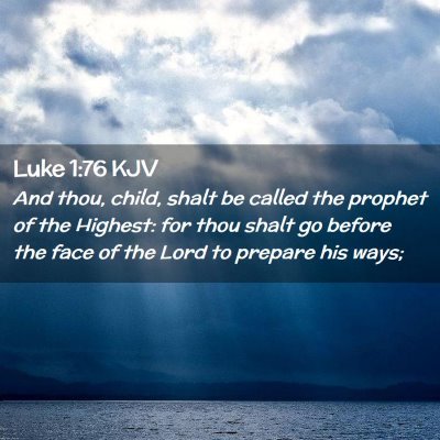 Luke 1:76 KJV Free Bible Images