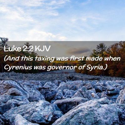 Luke 2:2 KJV Free Bible Images