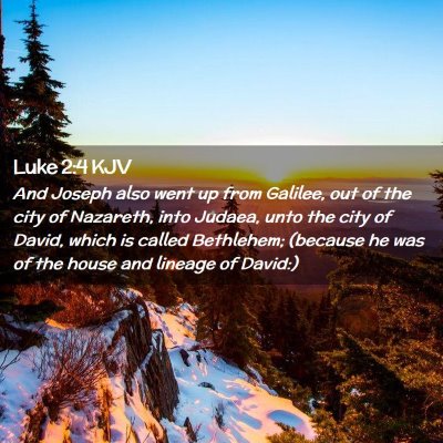 Luke 2:4 KJV Free Bible Images