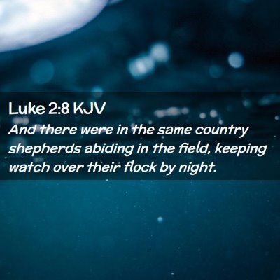 Luke 2:8 KJV Free Bible Images