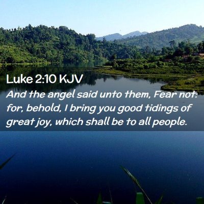 Luke 2:10 KJV Free Bible Images