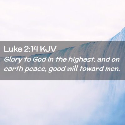 Luke 2:14 KJV Free Bible Images