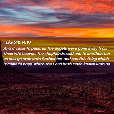 Luke 2:15 KJV Free Bible Images