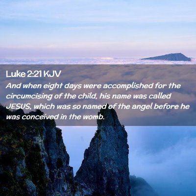 Luke 2:21 KJV Free Bible Images