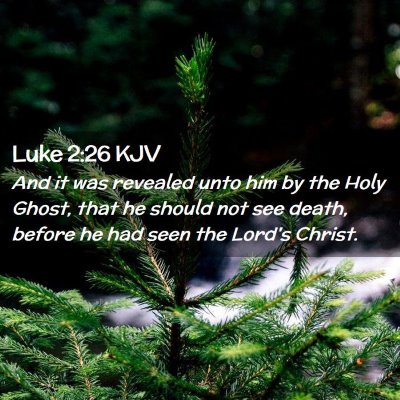 Luke 2:26 KJV Free Bible Images