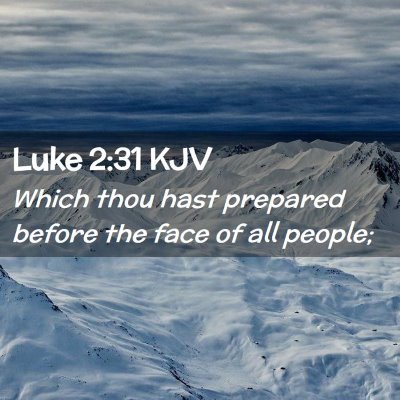 Luke 2:31 KJV Free Bible Images