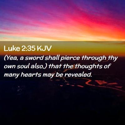 Luke 2:35 KJV Free Bible Images