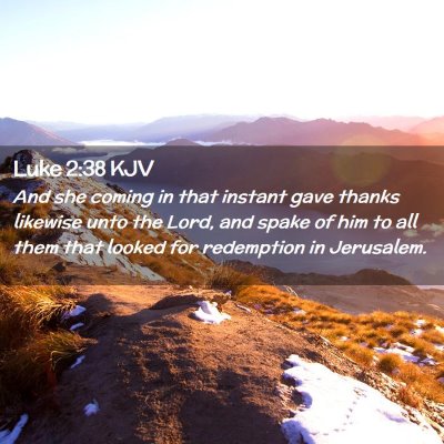 Luke 2:38 KJV Free Bible Images